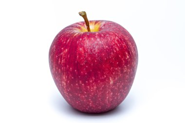 Beyaz arkaplanda elma