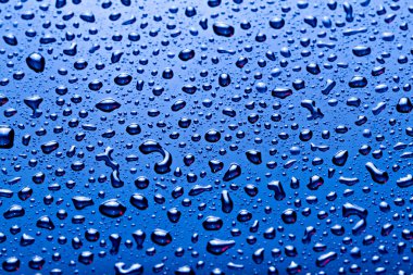 Mavi su damlaları arka plan