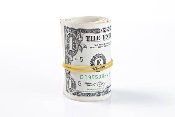 Roll of dollar bills — Stock Photo, Image