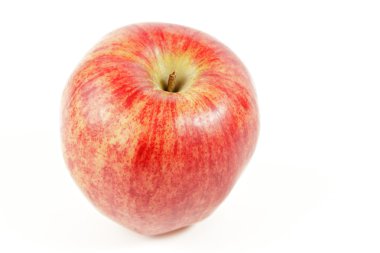 Ayrı tutma beyaz üzerine kırmızı elma