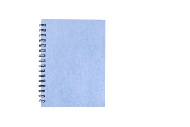 İzole beyaz ışık mavi defter