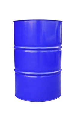 Beyaz izole mavi metal varil.