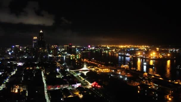 Vista Aérea Kaohsiung — Vídeo de stock