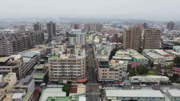 Vista Aérea Taichung — Vídeo de Stock