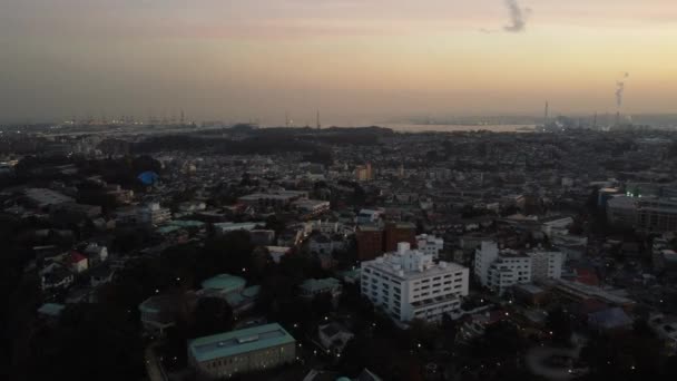 Skyline Vue Aérienne Motomachi Yokohama — Video