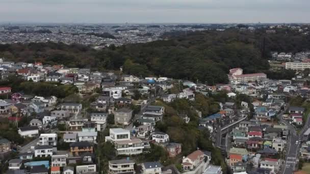 Antenne Uitzicht Van Kamakura — Stockvideo