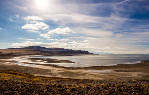 Pohled Antelope Island Park — Stock fotografie