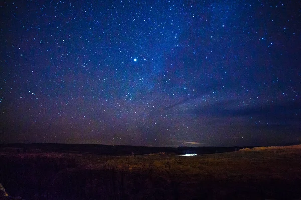Ночь Плотины Глен Каньона — стоковое фото