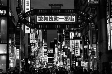 Shinjuku 'nun gece hayatı.