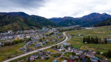 Nagano 'daki Skyline Hava Görüntüsü