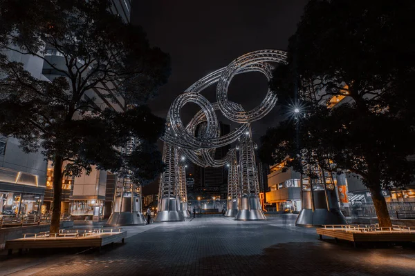 Visão Noturna Yokohama — Fotografia de Stock