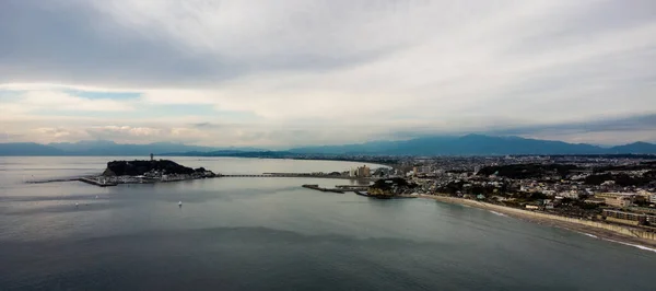 Flybilde Kamakura – stockfoto