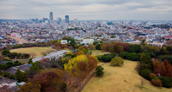 Skyline Flygfoto Yokohama — Stockfoto