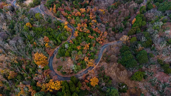 Skyline Aerial View Mount Wakakusa Nara — Stock Photo, Image