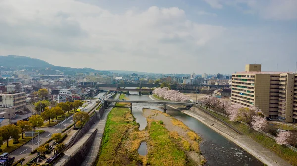 Flygbild Kyoto — Stockfoto