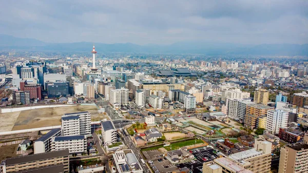 Flygbild Kyoto — Stockfoto