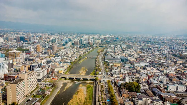 Die Luftaufnahme Von Kyoto — Stockfoto