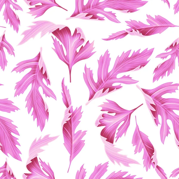 Tropical leaves. seamless fashion pattern