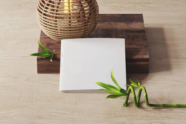 Katlanmış kartpostal tasarımı