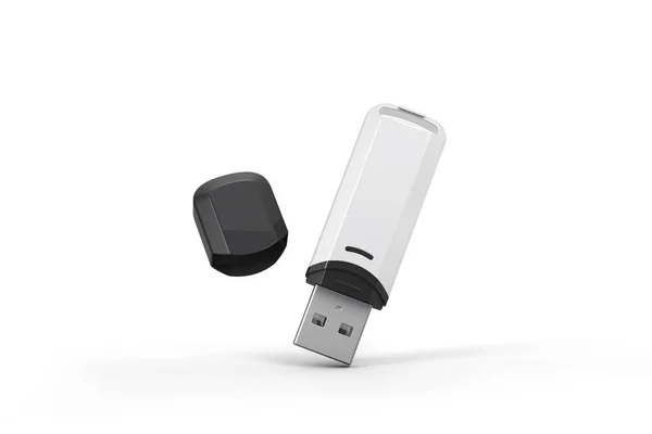 usb flash diski beyaz arkaplanda izole edildi