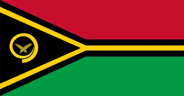 Proporções padrão para bandeira de Vanuatu —  Vetores de Stock