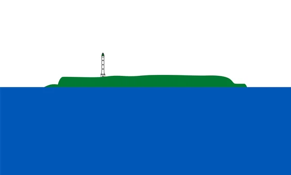 Proporzioni standard per la bandiera dell'isola di Navassa — Vettoriale Stock