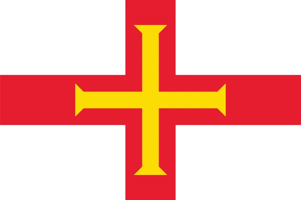 Proportions standard pour le drapeau de Guernesey — Image vectorielle