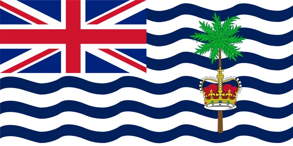 Standard proportioner för brittiska indiska oceanöarna flagga — Stock vektor