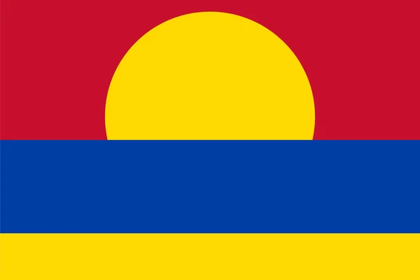 Proportions standard pour le drapeau non officiel de l'atoll de Palmyre — Image vectorielle