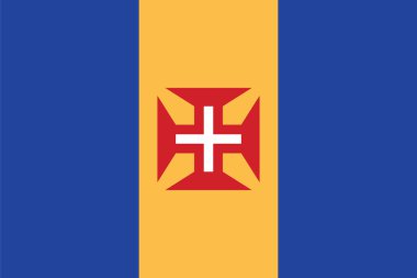 Madeira resmi bayrak için standart oranlar