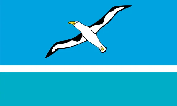 Proportions standard pour le drapeau non officiel de l'atoll de Midway — Image vectorielle