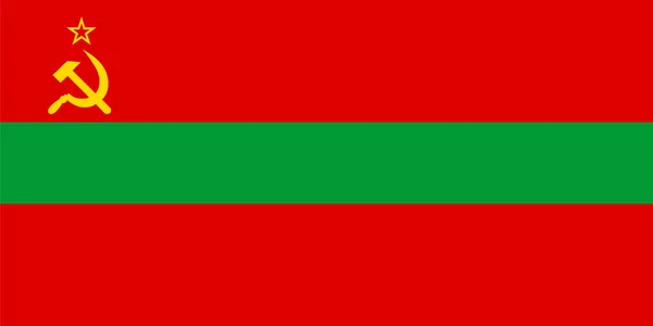 Proporciones estándar para la bandera oficial de Transnistria — Archivo Imágenes Vectoriales