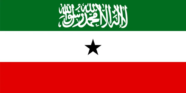 Proporciones estándar para la bandera oficial de Somalilandia — Vector de stock