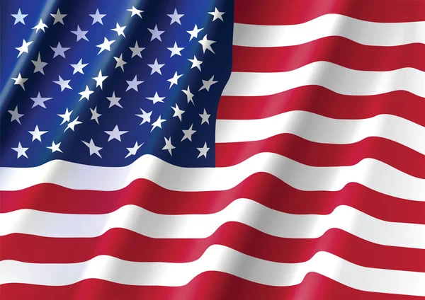 Amerika bayrağı sallayarak