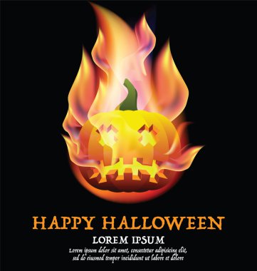 Mutlu Cadılar Bayramı arka plan metin için yer ve kabak ile