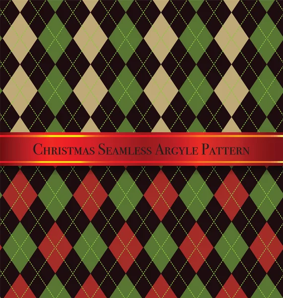 5 Set Noel sorunsuz Argyle desen tasarımı