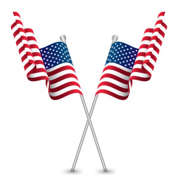 ABD bayrak sallayarak