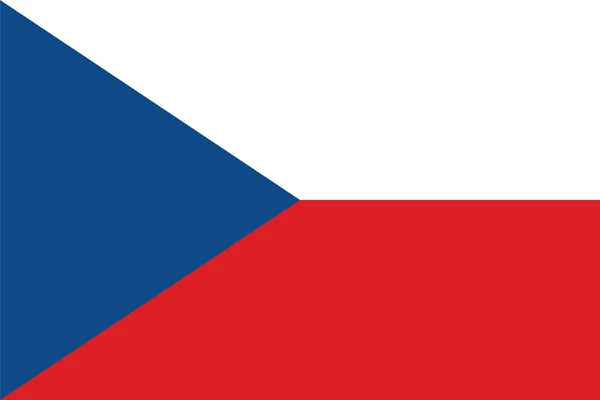 Standard-Proportionen für die Flagge der Tschechischen Republik — Stockvektor