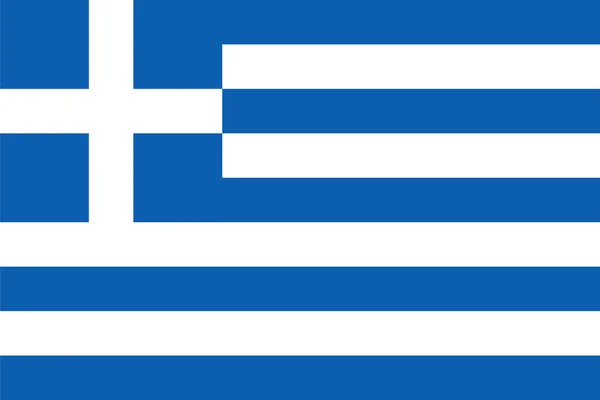 ギリシャの国旗のために標準的な割合 — ストックベクタ