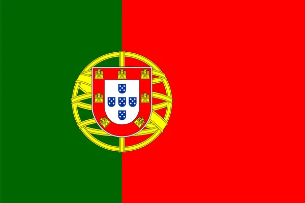 Proportions standard pour le drapeau du Portugal — Image vectorielle