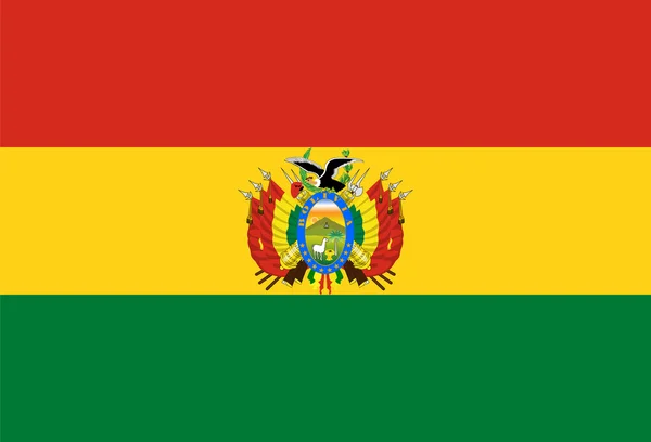 Proporciones estándar para Bandera de Bolivia — Vector de stock