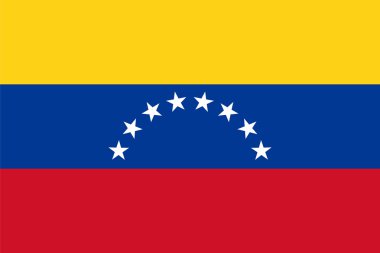 Standard Proportions for Venezuela Flag clipart