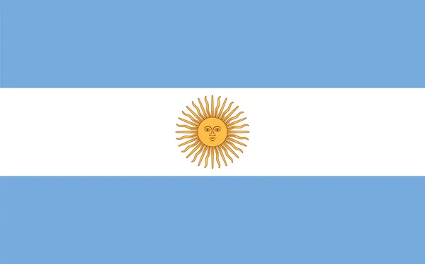 Proporções padrão para a bandeira da Argentina —  Vetores de Stock
