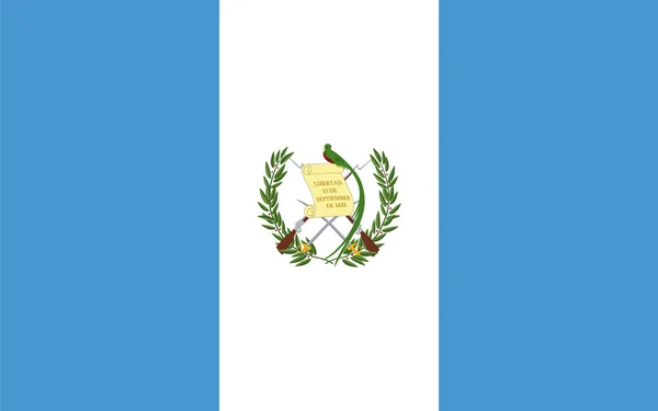 Guatemala bayrağı için standart oranlar — Stok Vektör