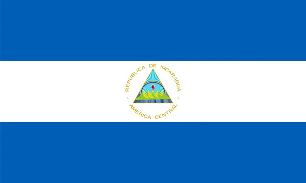 Proportions standard pour le drapeau du Nicaragua — Image vectorielle