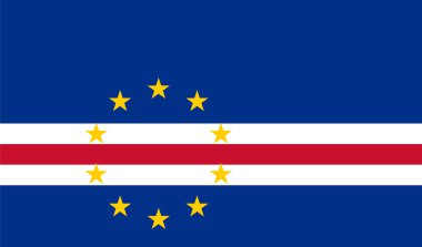 Cabo Verde bayrak için standart oranlar