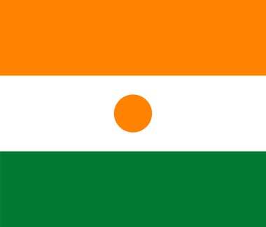 Nijer bayrak için standart oranlar