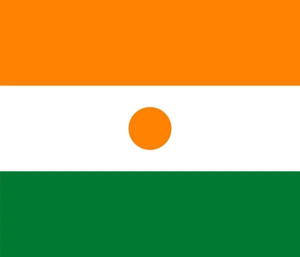 Standard-Proportionen für niger flag — Stockvektor