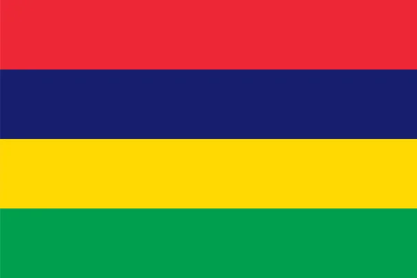 Proportions standard pour le drapeau mauricien — Image vectorielle