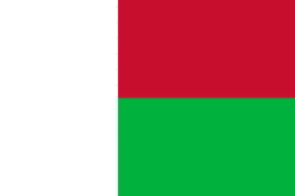 Proportions standard pour le drapeau de Madagascar — Image vectorielle